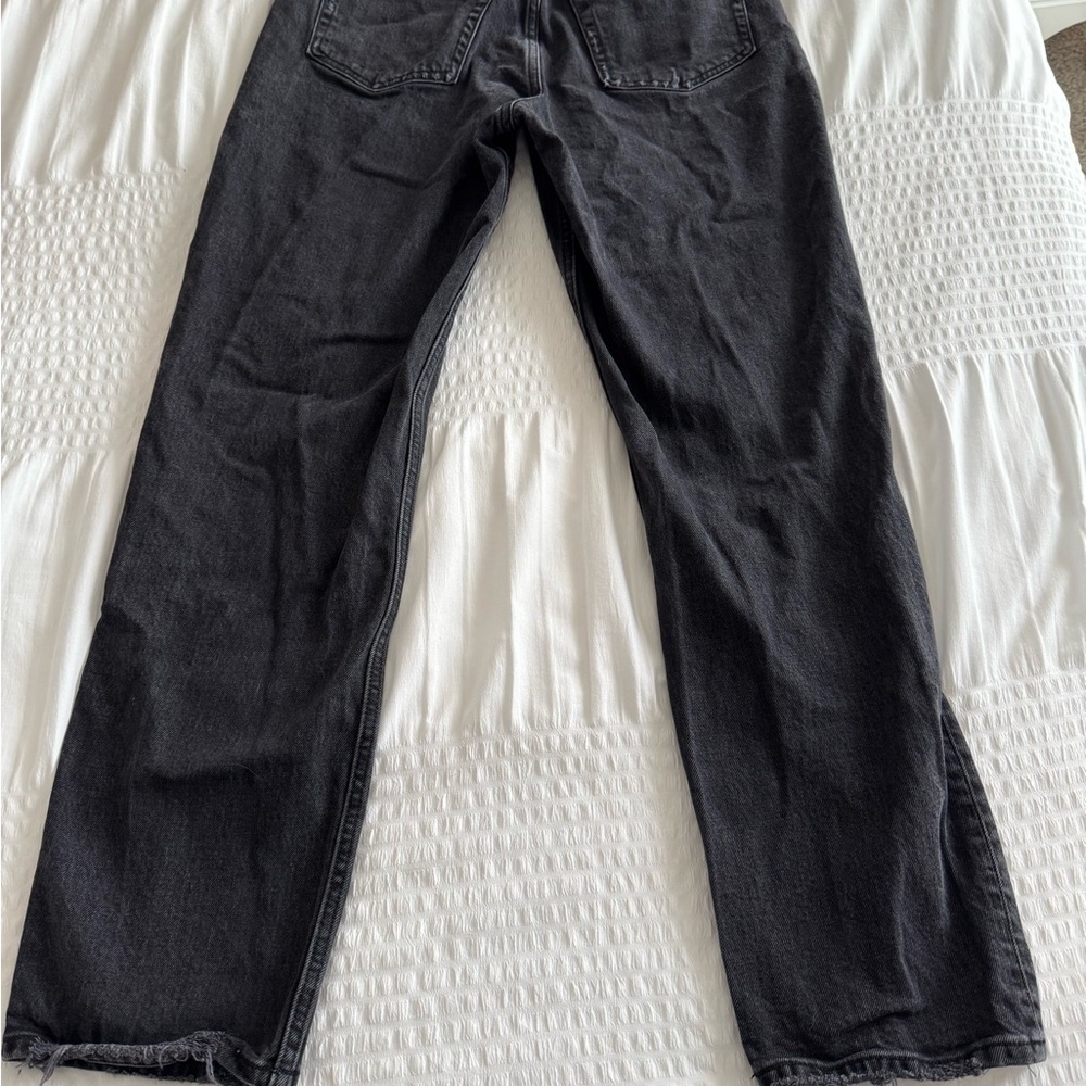 Abercrombie and fitch black “the dad” high rise curve love Jean size 28 (6) - Picture 5 of 11